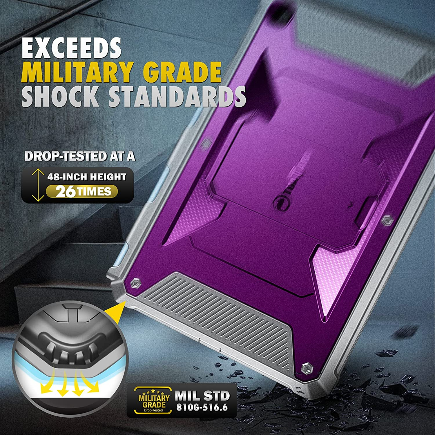 Foto 8 pulgar | Funda Fintie A Prueba De Golpes Para Samsung Galaxy Tab S6 Lite 10.4'' - Venta Internacional