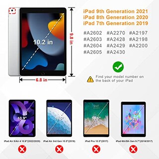 Foto 7 | Funda con Teclado Fintie para Ipad de 9ª, 8ª Y 7ª Generación de 10.2 Pulgadas Con Bolígrafo - Venta Internacional
