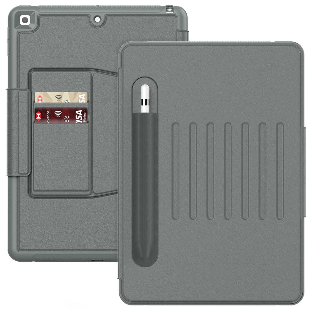 Foto 5 pulgar | Funda Tekku Flip Smartb Para Ipad 10 De 10.9 Gris A2696 A2757 A2777