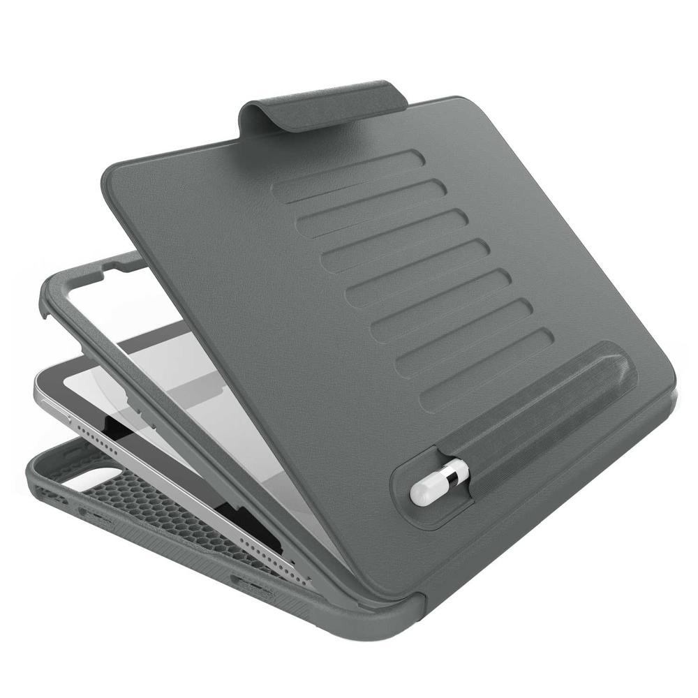 Foto 7 pulgar | Funda Tekku Flip Smartb Para Ipad 10 De 10.9 Gris A2696 A2757 A2777