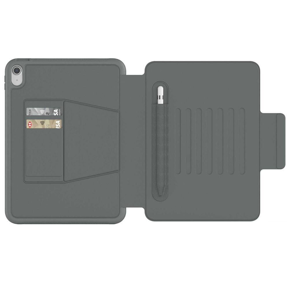 Foto 8 pulgar | Funda Tekku Flip Smartb Para Ipad 10 De 10.9 Gris A2696 A2757 A2777