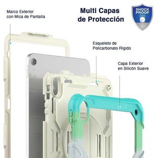 Foto 4 | Funda Tekku Strapb Uso Rudo Para Ipad Air 5 Air 4 Pro 11 Multi Azul A2589 A2316 A2324 A2325 A2072