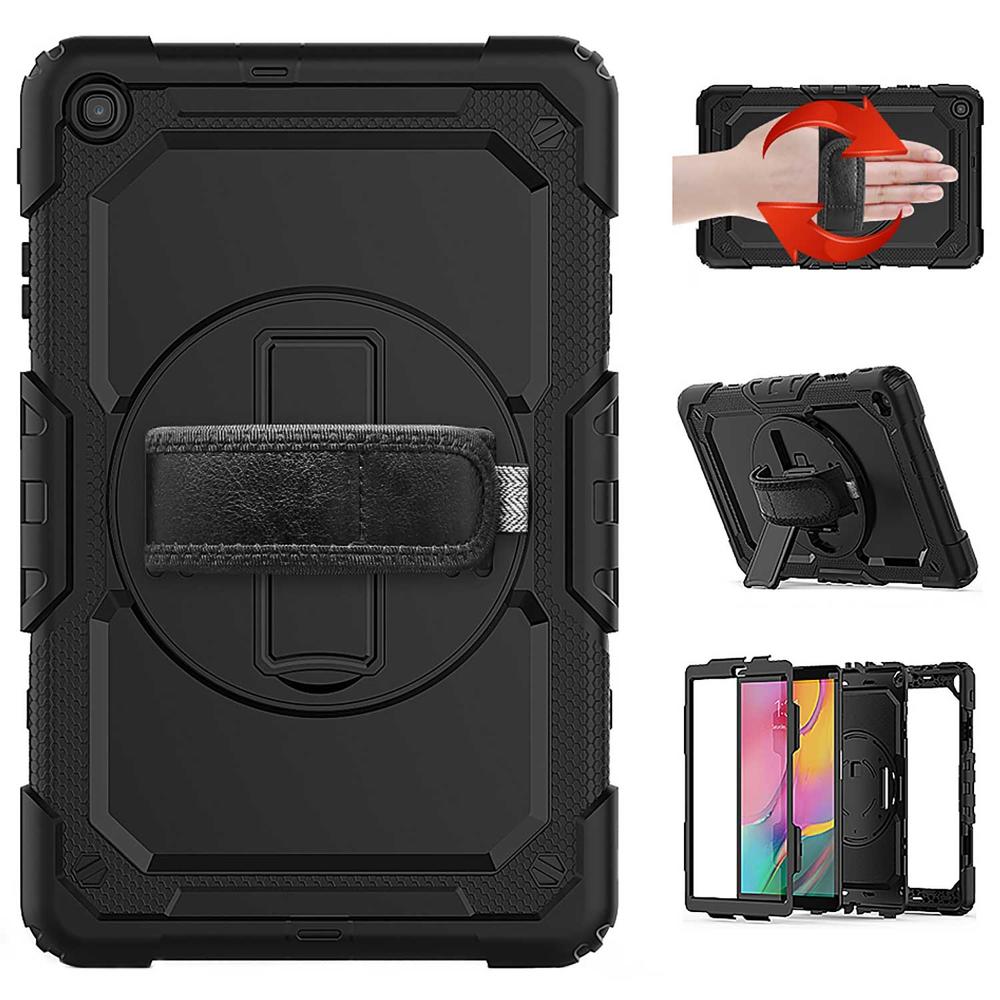 Foto 5 pulgar | Funda Tekku Strapb Uso Rudo Para Samsung Tab A De 10.1 Negra T510 T515
