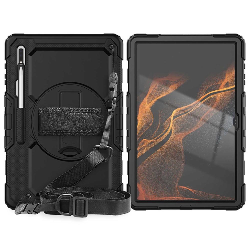 Foto 1 | Funda Tekku Strapb Uso Rudo Para Samsung Tab S8 Ultra De 14.6 Negra 2022 X900 X906b X906u X906n