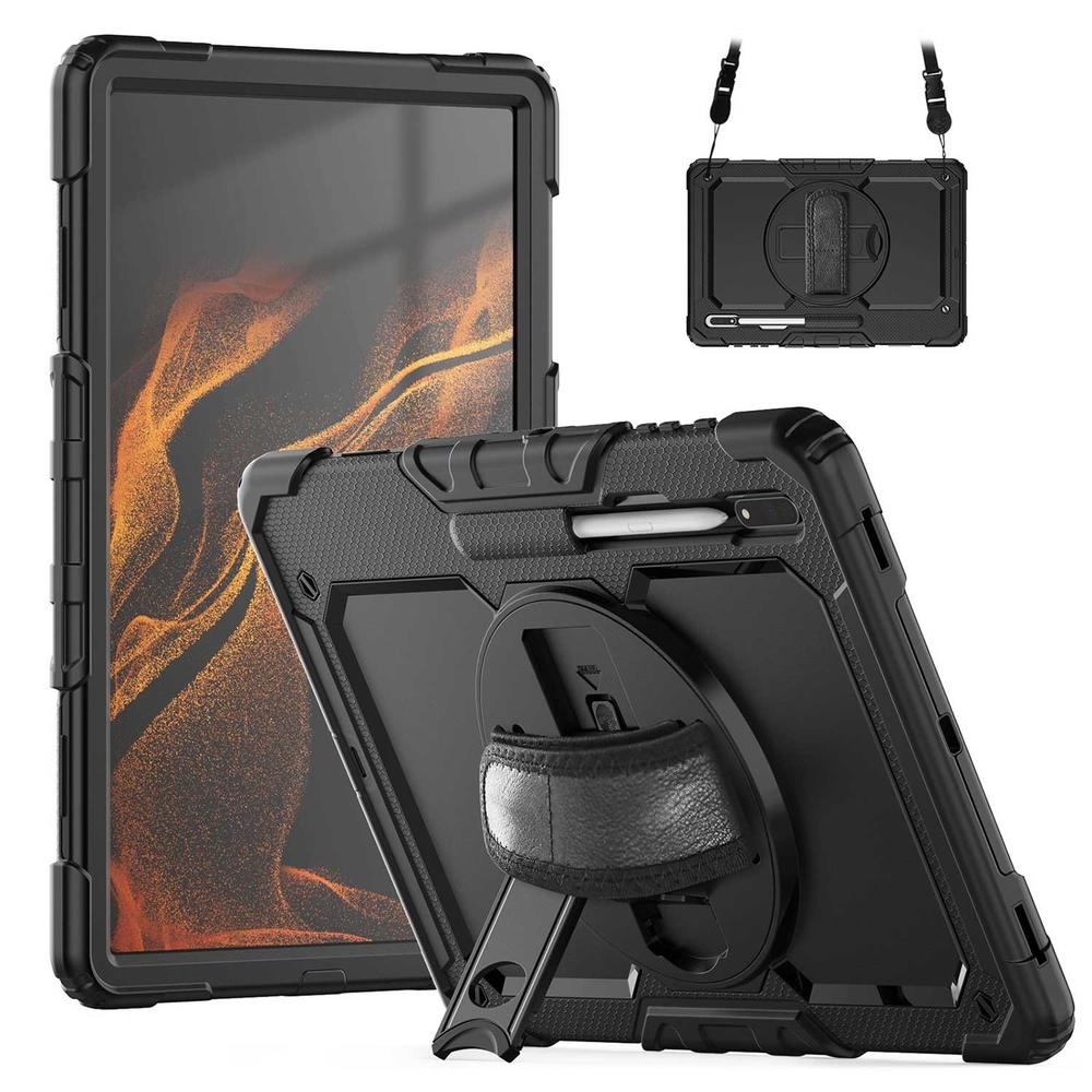 Foto 7 | Funda Tekku Strapb Uso Rudo Para Samsung Tab S8 Ultra De 14.6 Negra 2022 X900 X906b X906u X906n