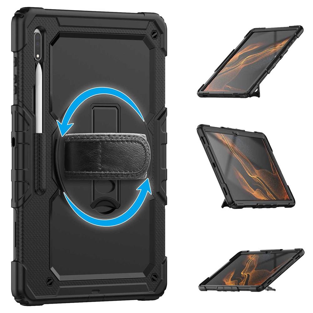 Foto 8 | Funda Tekku Strapb Uso Rudo Para Samsung Tab S8 Ultra De 14.6 Negra 2022 X900 X906b X906u X906n