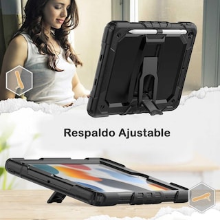 Foto 7 | Funda Tekku Standc Uso Rudo Para Ipad 6 Ipad 5 9.7'' A1893 A1954 A1822 A1823- Negra