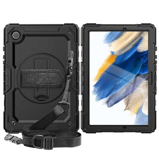 Foto 1 | Funda Tekku Strapb Uso Rudo Para Samsung Tab A8 10.5 2021 Negra X200 X205