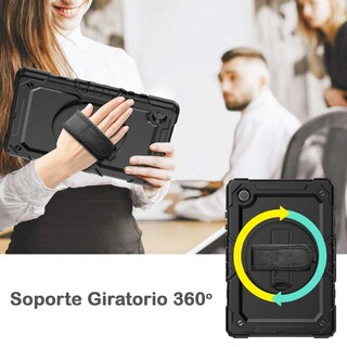 Foto 5 | Funda Tekku Strapb Uso Rudo Para Samsung Tab A8 10.5 2021 Negra X200 X205