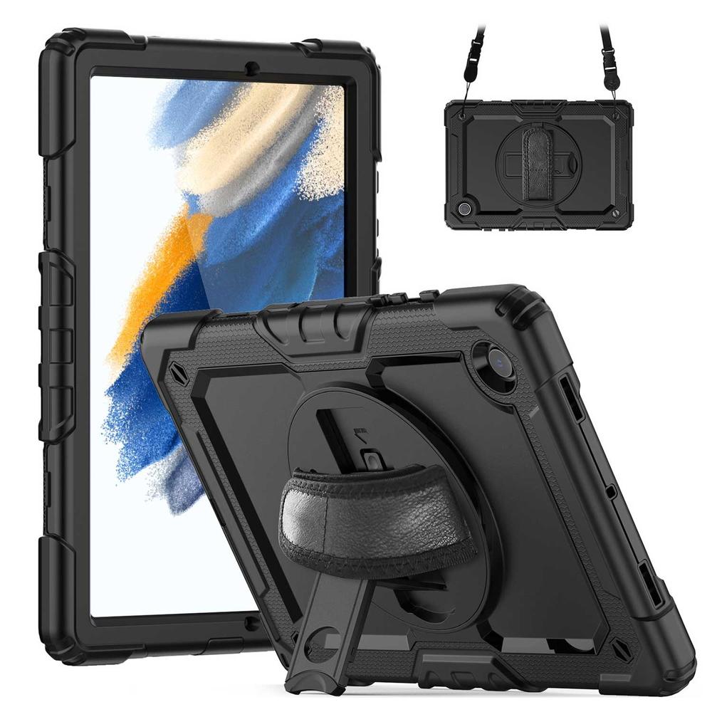 Foto 9 pulgar | Funda Tekku Strapb Uso Rudo Para Samsung Tab A8 10.5 2021 Negra X200 X205