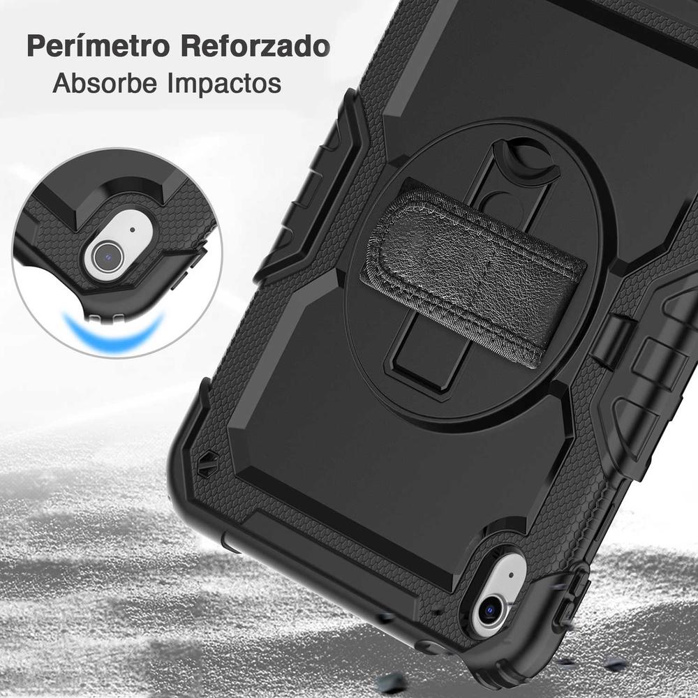 Foto 7 pulgar | Funda Tekku Strapb Uso Rudo Para Ipad Air 5 Air 4 Pro 11 Negra A2589 A2316 A2324 A2325 A2072