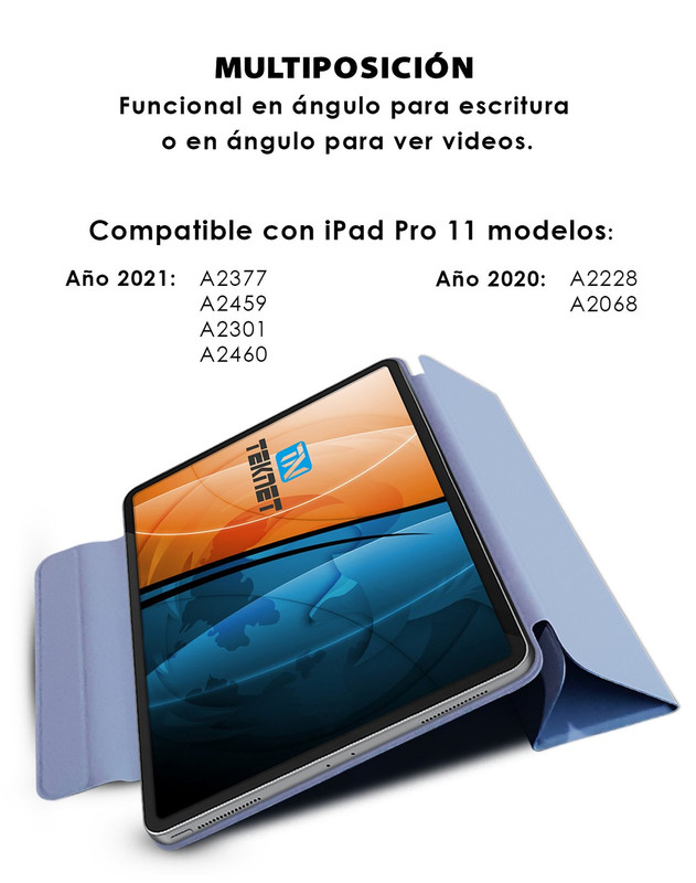 Foto 4 pulgar | Funda Teknet Folder Magnetica Para Ipad Pro 11