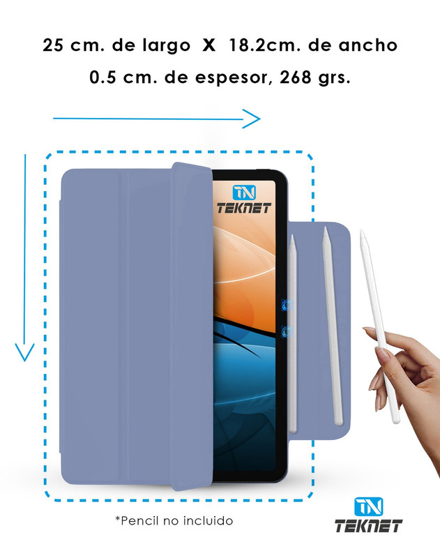 Foto 5 pulgar | Funda Teknet Folder Magnetica Para Ipad Pro 11