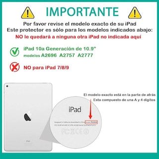 Foto 3 | Funda Tekku Strapb Uso Rudo Para Ipad 10 De 10.9'' Negra A2696 A2757 A2777