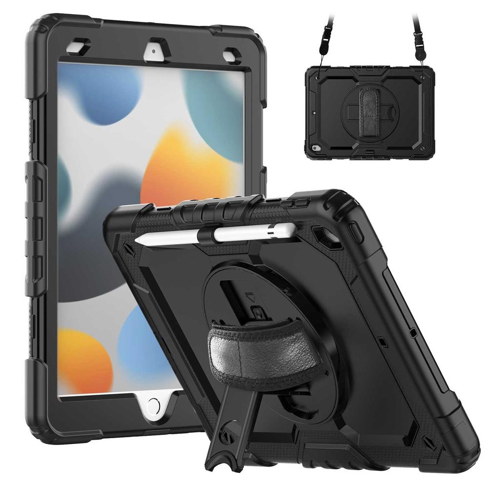Foto 9 pulgar | Funda Tekku Strapb Uso Rudo Para Ipad 10 De 10.9'' Negra A2696 A2757 A2777