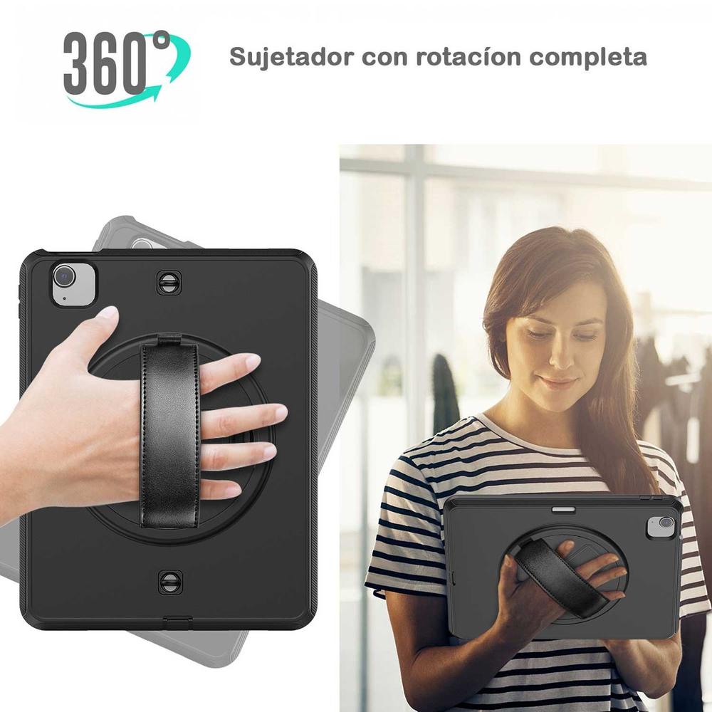 Foto 6 pulgar | Funda Tekku Handstrap Para Ipad Air 5 Air 4 Pro 11 Negra A2589 A2316 A2324 A2325 A2072