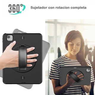 Foto 5 | Funda Tekku Handstrap Para Ipad Air 5 Air 4 Pro 11 Negra A2589 A2316 A2324 A2325 A2072