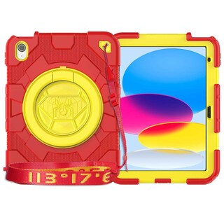 Foto 8 | Funda Tekku Spider Uso Rudo Para Ipad 10 De 10.9'' Rojo Amarillo A2696 A2757 A2777