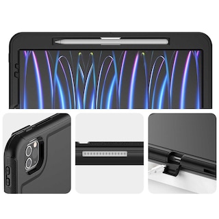 Foto 6 | Funda Tekku Flip Para Ipad Pro 12.9 Negra A2436 A2437 A2764 A2766 A2378 A2461 A2379