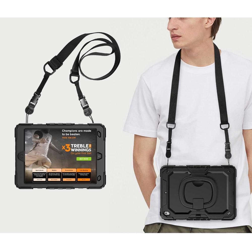 Foto 6 pulgar | Funda Tekku Handled Uso Rudo Para Ipad 10 De 10.9'' Negra A2696 A2757 A2777