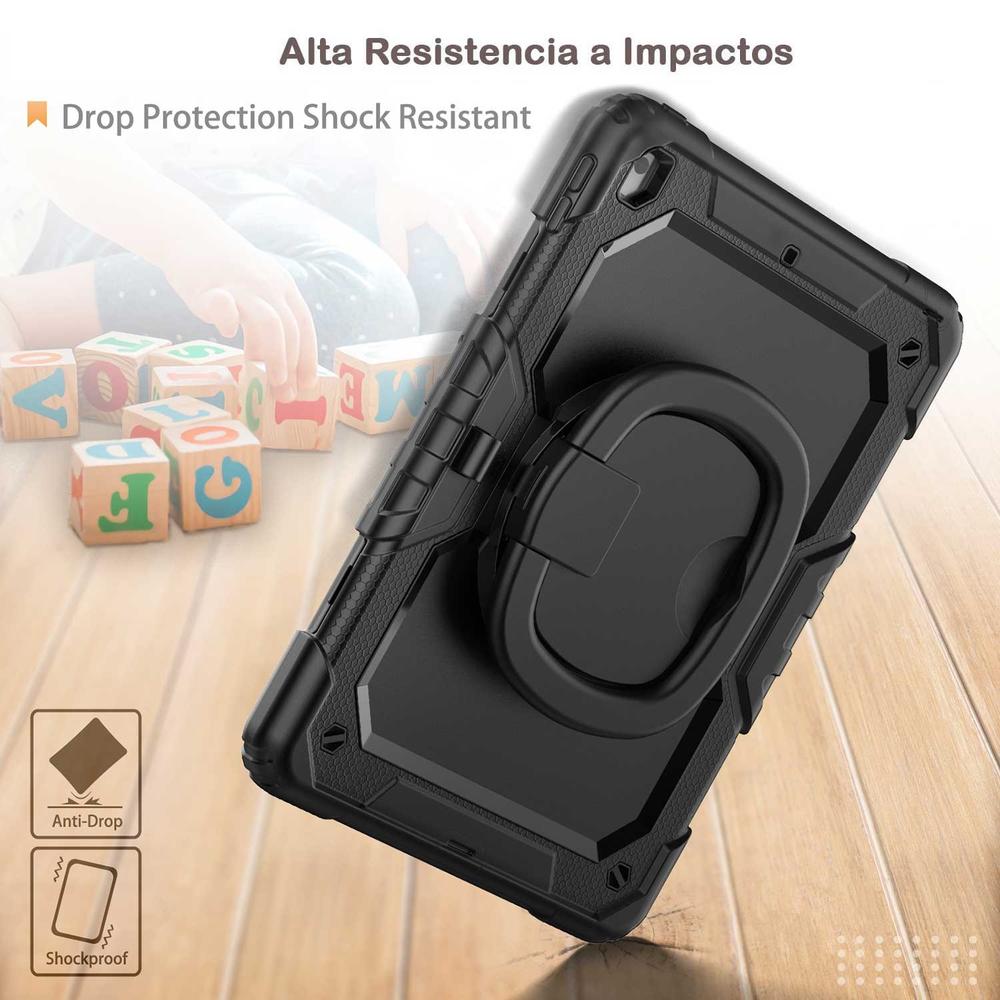 Foto 9 pulgar | Funda Tekku Handled Uso Rudo Para Ipad 10 De 10.9'' Negra A2696 A2757 A2777