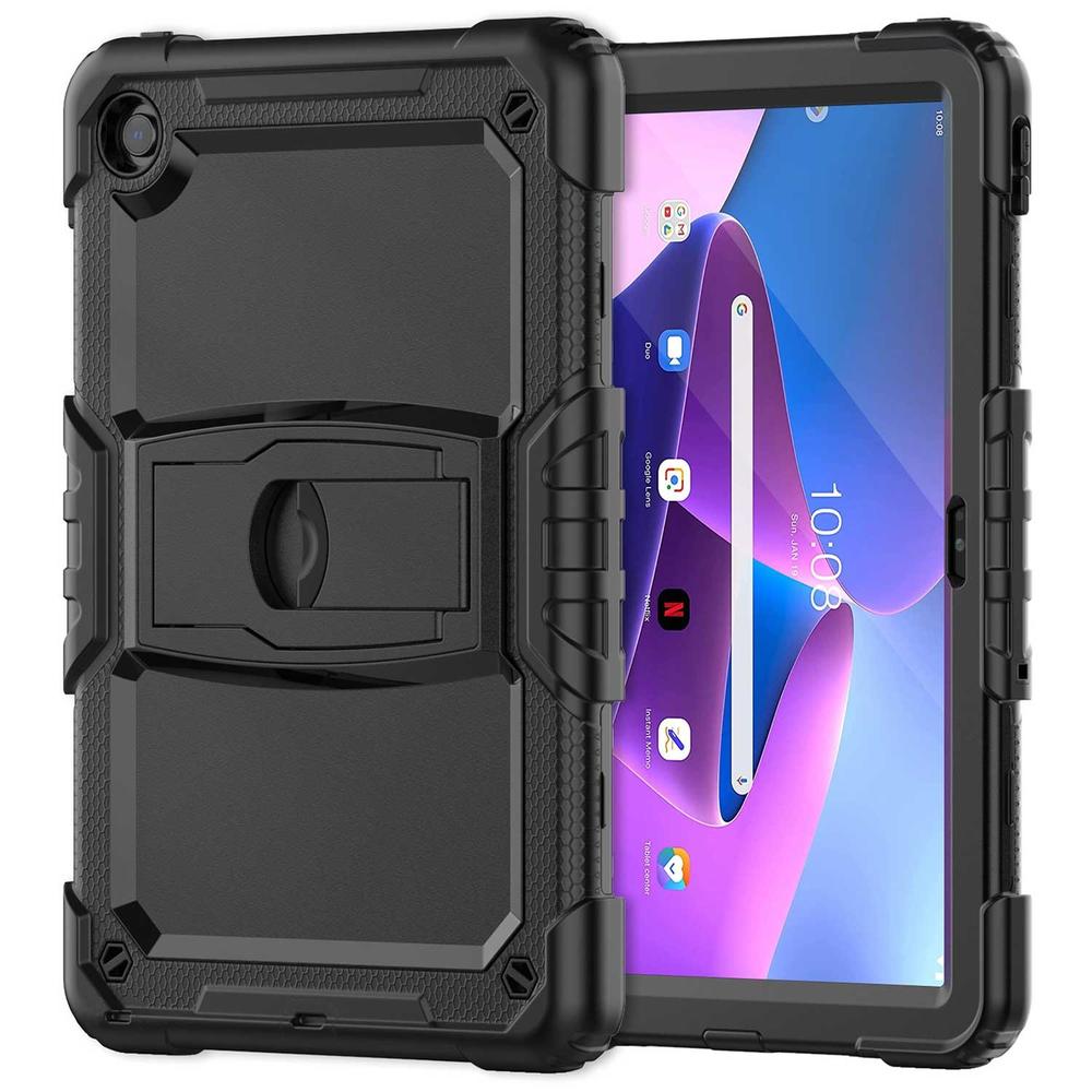 Foto 2 pulgar | Funda Tekku Standc Uso Rudo Para Lenovo M10 Plus 10.6 3a Gen Negra 125fu 128fu