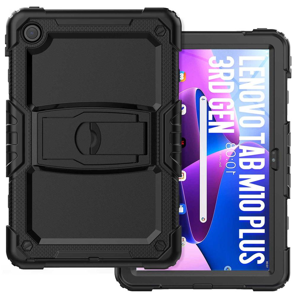 Foto 3 pulgar | Funda Tekku Standc Uso Rudo Para Lenovo M10 Plus 10.6 3a Gen Negra 125fu 128fu
