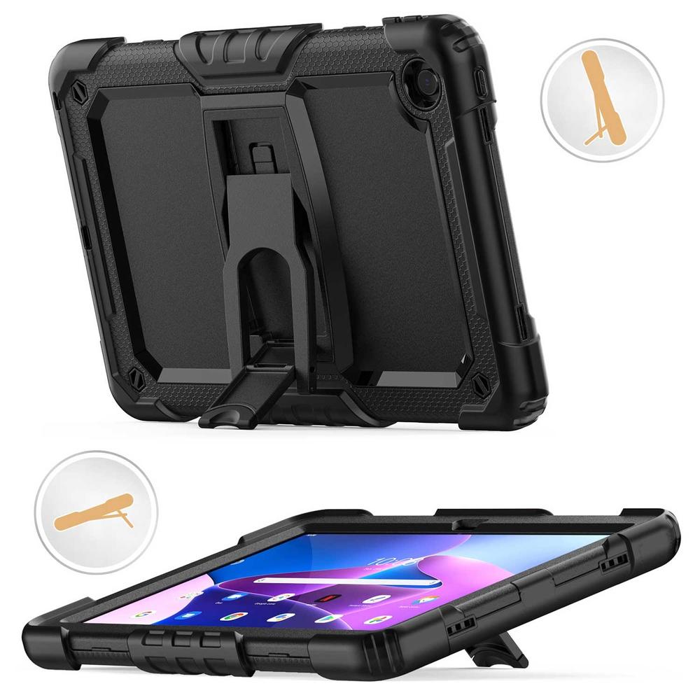 Foto 6 pulgar | Funda Tekku Standc Uso Rudo Para Lenovo M10 Plus 10.6 3a Gen Negra 125fu 128fu