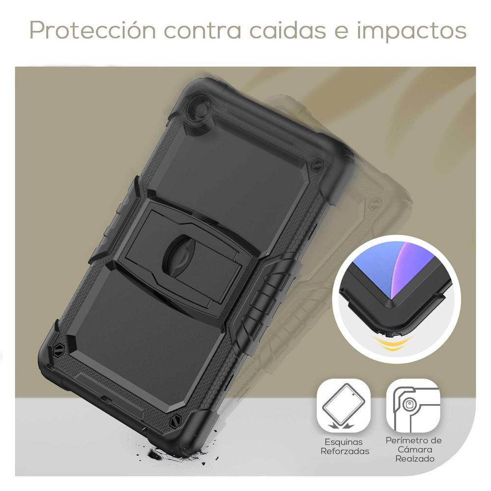 Foto 7 pulgar | Funda Tekku Standc Uso Rudo Para Lenovo M10 Plus 10.6 3a Gen Negra 125fu 128fu