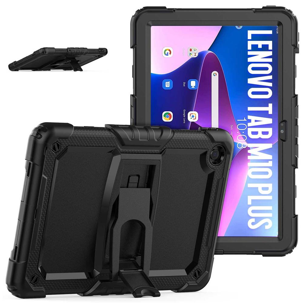 Foto 8 pulgar | Funda Tekku Standc Uso Rudo Para Lenovo M10 Plus 10.6 3a Gen Negra 125fu 128fu