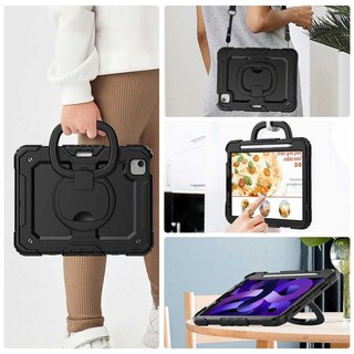 Foto 6 | Funda Tekku Handled Uso Rudo Para Ipad Air 5 Air 4 Pro 11 Negra A2589 A2316 A2324 A2325 A2072
