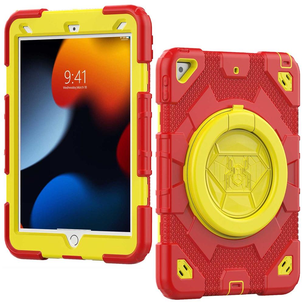 Foto 2 pulgar | Funda Tekku Spider Uso Rudo Para Ipad 9 Ipad 8 Ipad 7 10.2'' Rojo Amarillo A2602 A2605 A2270 A2428 A2430 A2197