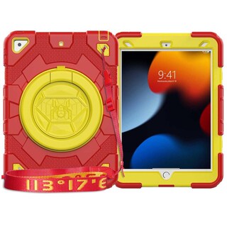 Foto 8 | Funda Tekku Spider Uso Rudo Para Ipad 9 Ipad 8 Ipad 7 10.2'' Rojo Amarillo A2602 A2605 A2270 A2428 A2430 A2197