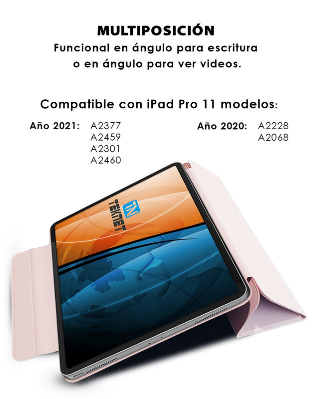 Foto 4 pulgar | Funda Teknet Folder Magnetica Para Ipad Pro 11