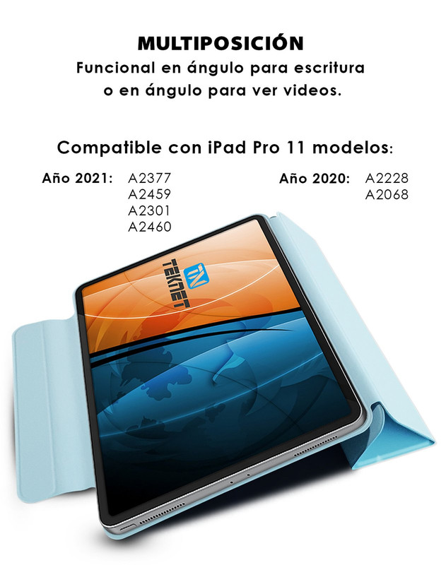 Foto 4 pulgar | Funda Teknet Folder Magnetica Para Ipad Pro 11