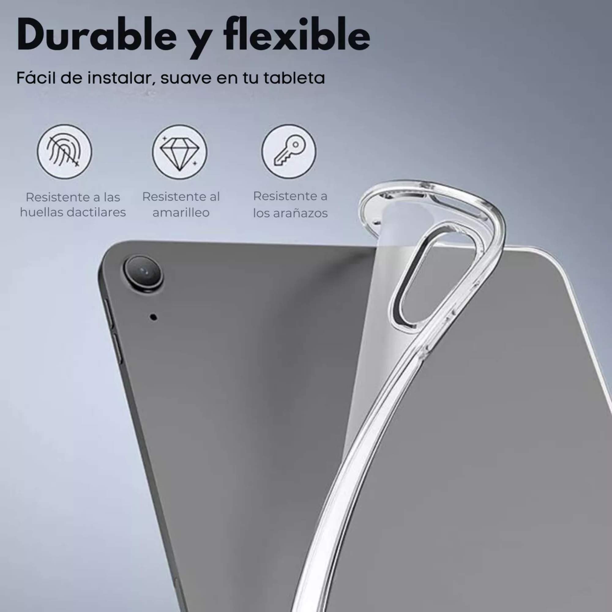 Foto 5 pulgar | Funda Transparente para iPad Air 4th/5th/6th M2 2024 Uso Rudo Cover