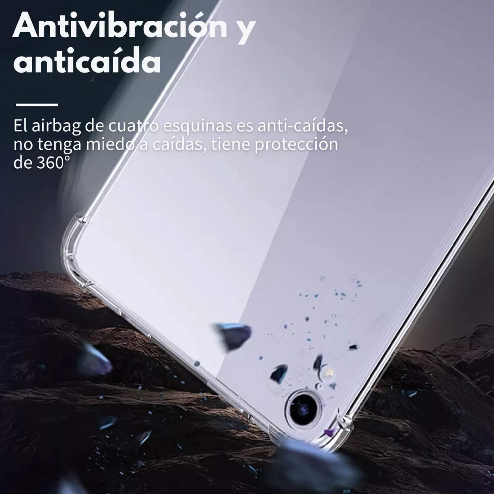 Foto 7 pulgar | Funda Carcasa Case Transparente Para Ipad Pro 11 2018/2020/2021/2022 Uso Rudo Cover