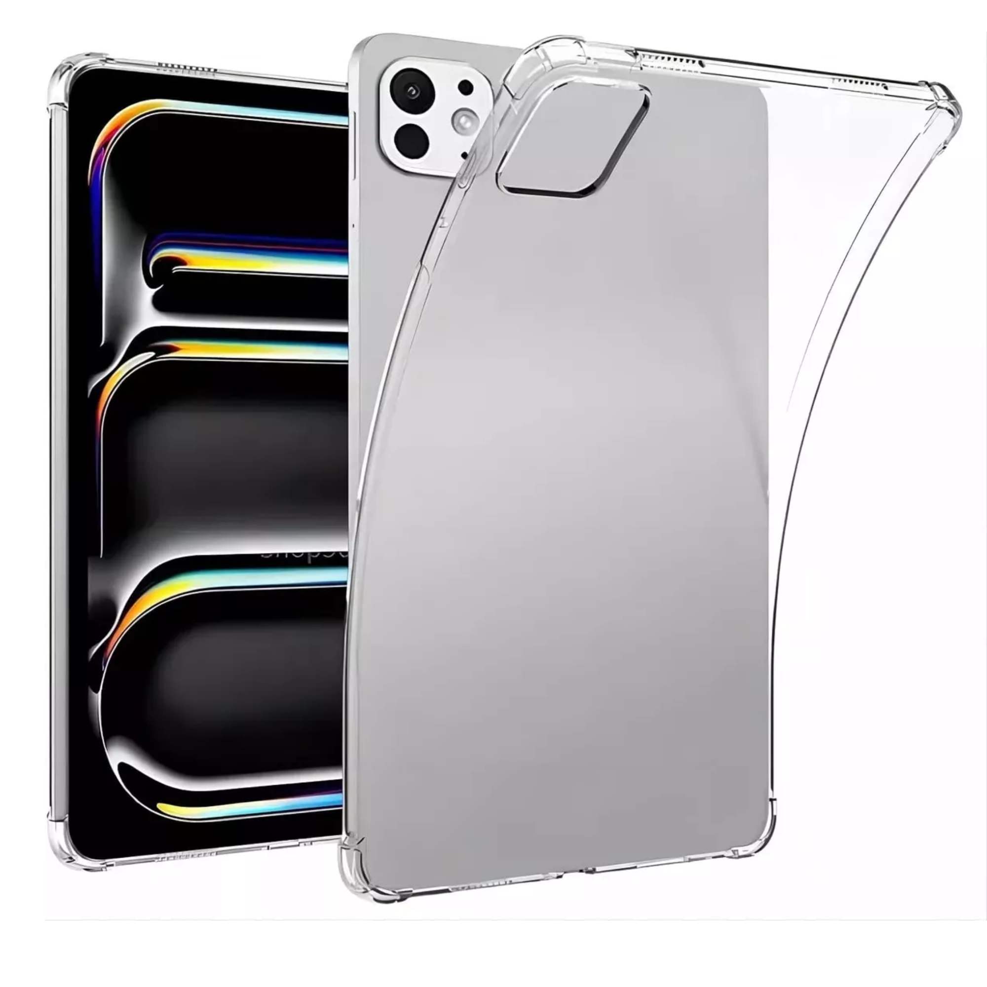 Foto 2 pulgar | Funda Carcasa Case Transparente Para Ipad Pro 13 M4 2024uso Rudo Cover