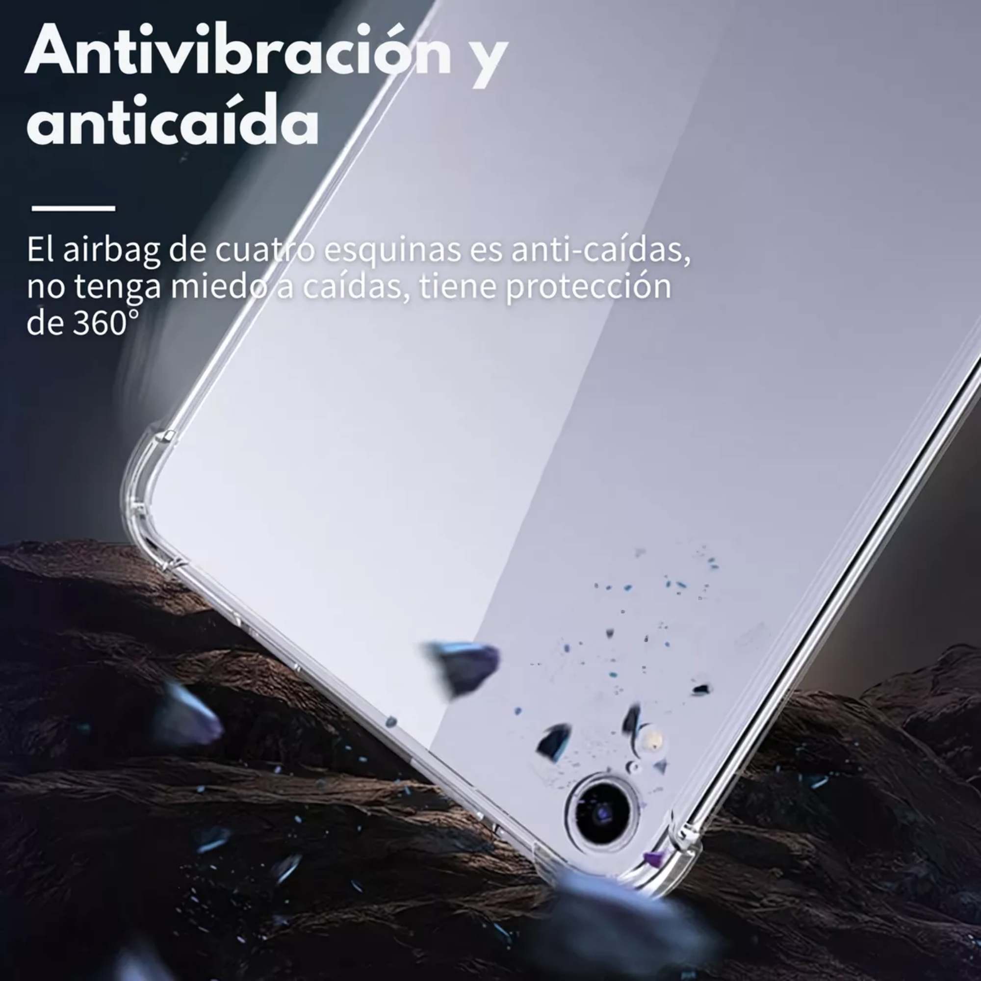 Foto 7 pulgar | Funda Case Transparente Uso Rudo + Mica Papel para iPad Pro 11 2018/2020/2021/2022