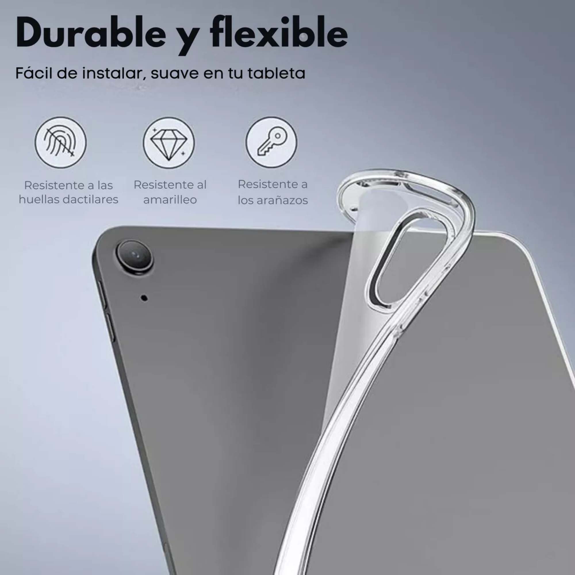 Foto 8 pulgar | Funda Case Transparente Uso Rudo + Mica Papel para iPad Pro 11 2018/2020/2021/2022