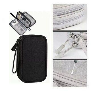 Foto 2 | Estuche Cargador Usb Organizador Bolsa De Cables Impermeable Eo Safe Imports Esi-14818 Negro