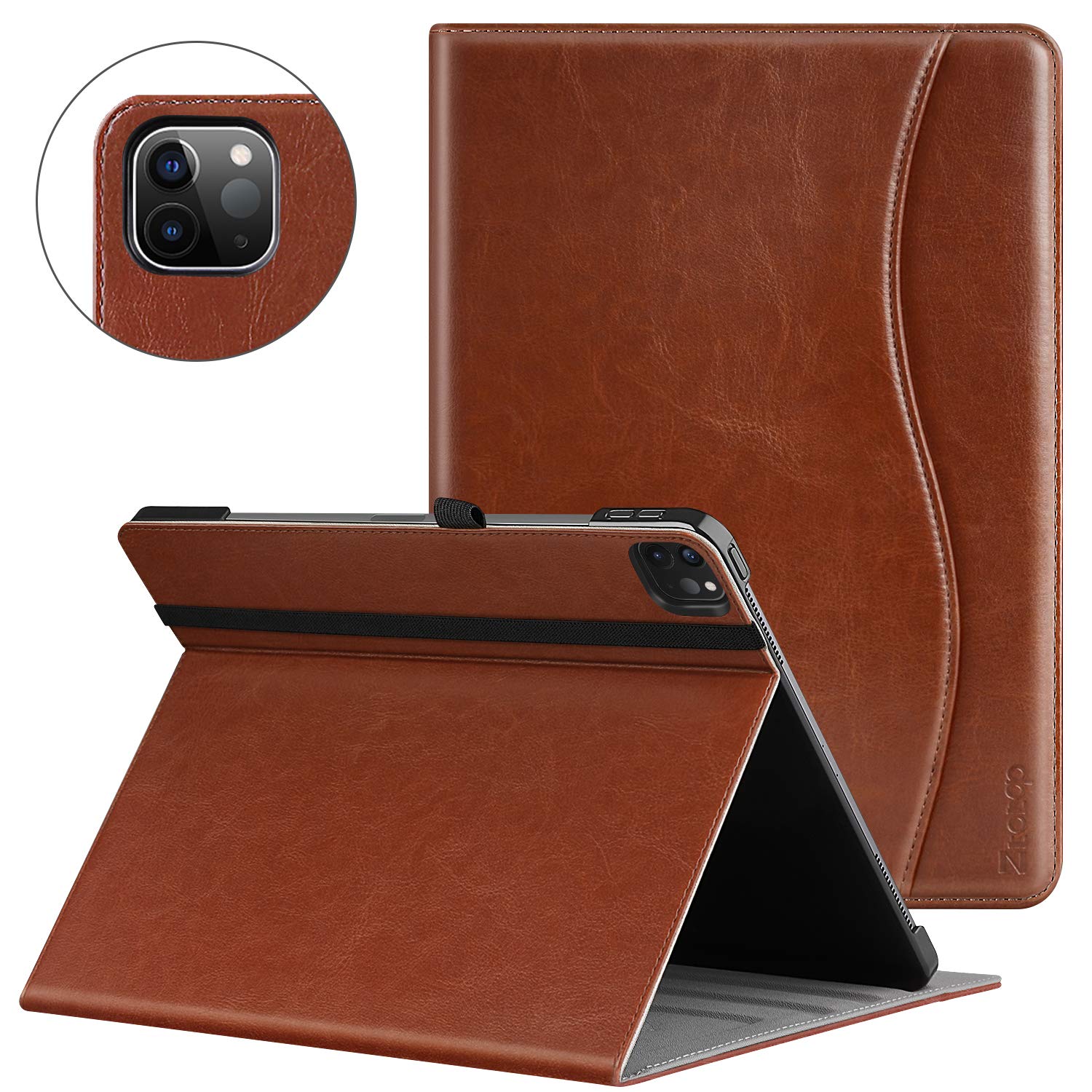 Foto 1 | Funda Ztotopcases Para Ipad Pro 12.9 4.ª Generación 2020, Color Marrón - Venta Internacional.