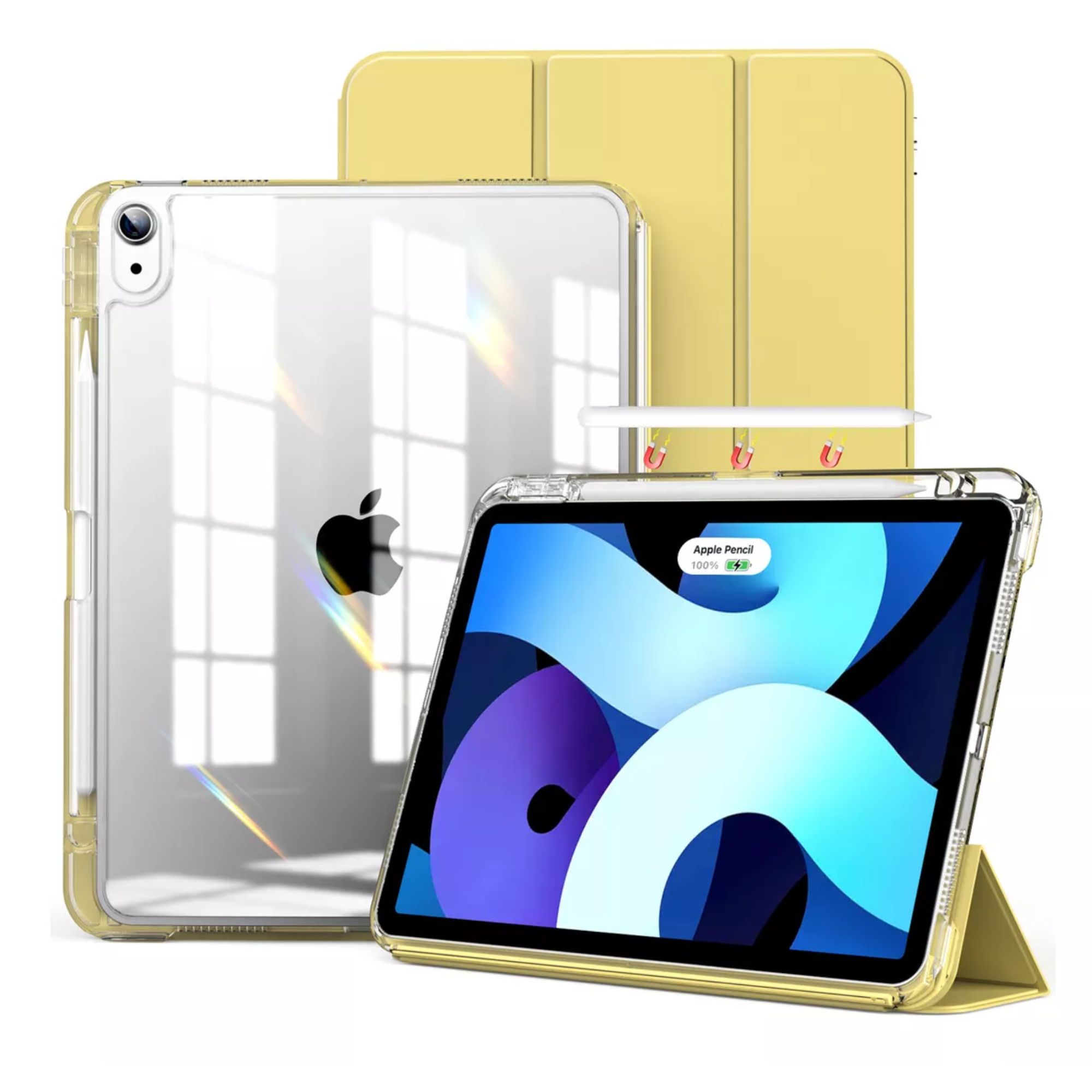 Foto 2 pulgar | Funda Para Ipad Air 4th 5th M2 11 2024 Smart Cover Soporte Color Amarillo