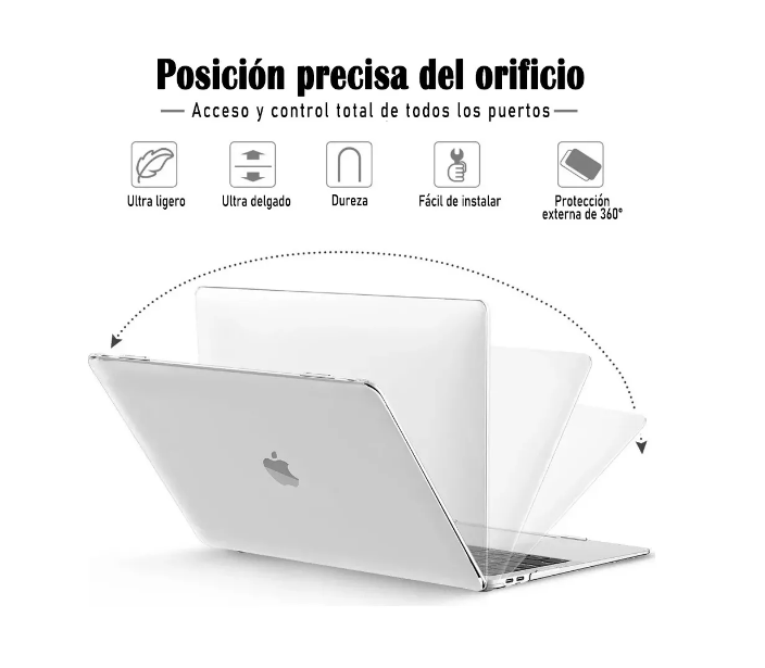 Foto 4 pulgar | Funda Carcasa Para Macbook Air 13 A1932 / A2179 / A2337 M1 Wünd