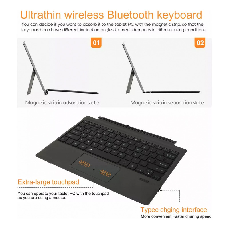 Foto 4 pulgar | Teclado Bluetooth Para Microsoft Surface Pro 3 4 5 6 7 - Venta Internacional.