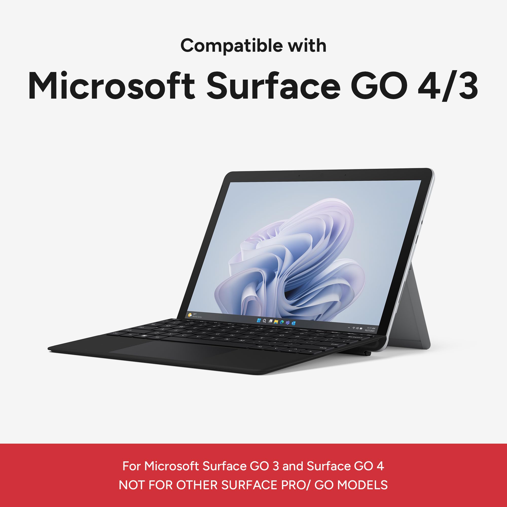 Foto 3 pulgar | Funda Zagg Folio Para Microsoft Surface Go 4/3 Con Soporte Negro - Venta Internacional.