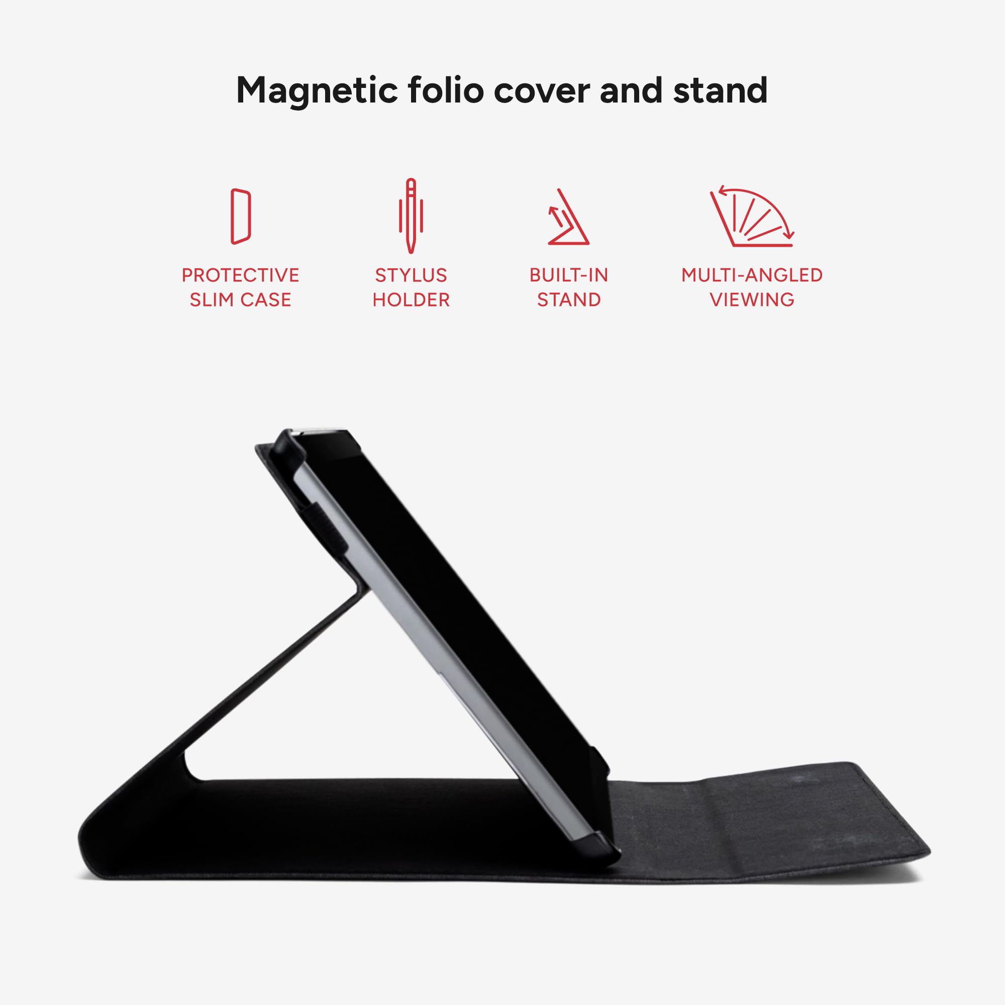 Foto 4 pulgar | Funda Zagg Folio Para Microsoft Surface Go 4/3 Con Soporte Negro - Venta Internacional.