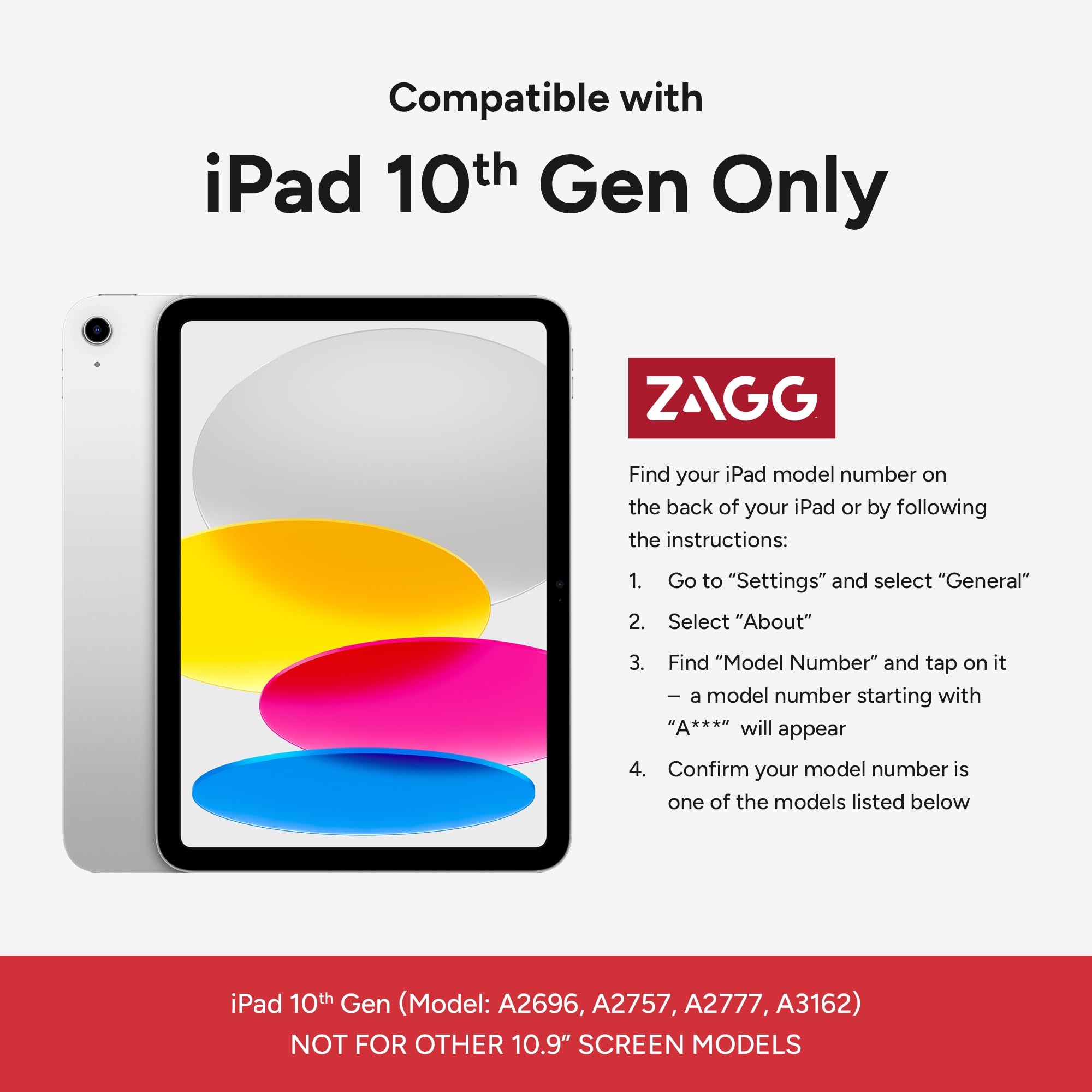 Foto 3 pulgar | Funda Zagg Denali Para Ipad De 10,9 Pulgadas, Ultraduradera, Resistente A Caídas - Venta Internacional.