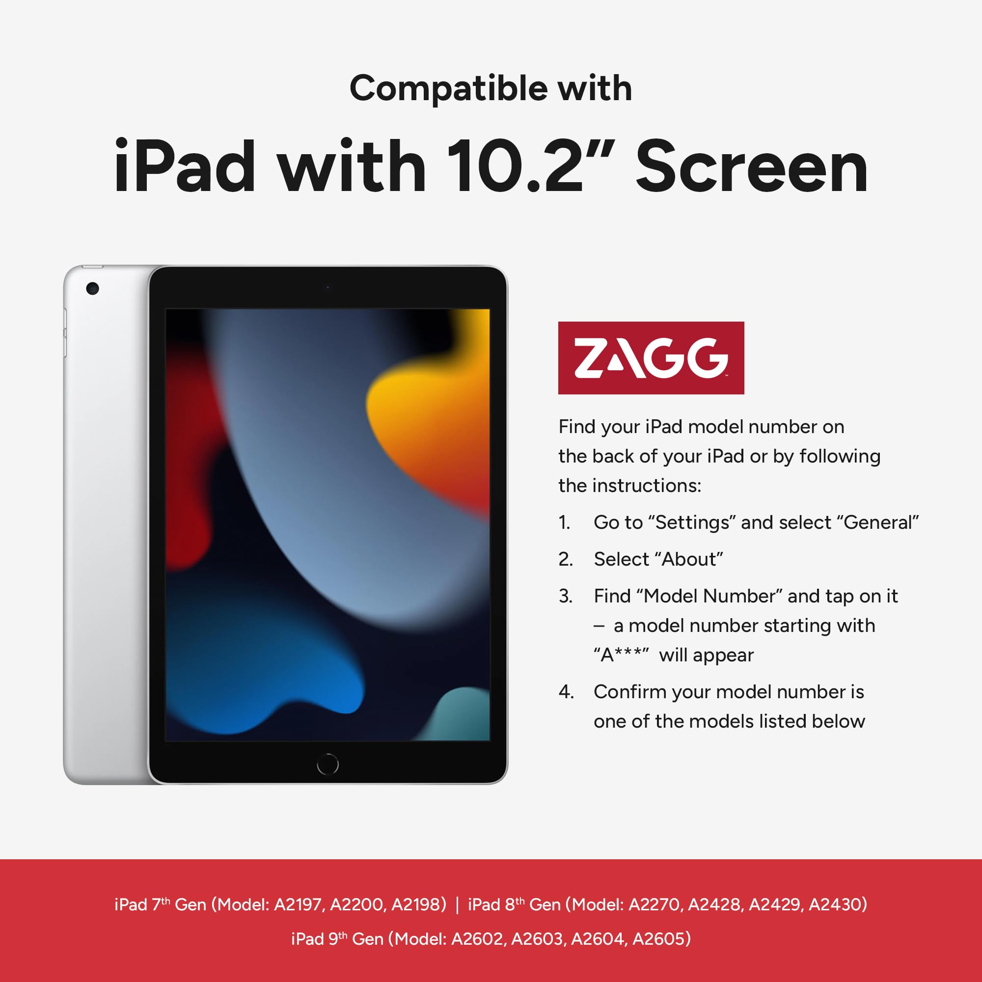 Foto 3 pulgar | Funda Zagg Denali Para Ipad De 10,2 Pulgadas, Ultraduradera, Resistente A Caídas - Venta Internacional.