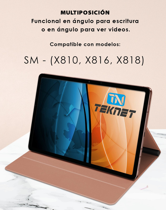 Foto 4 pulgar | Funda Teknet Folder Magnetica Para Samsung Galaxy Tab S10 Plus De 12.4''